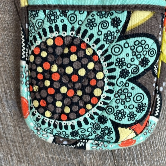 VERA BRADLEY Flower Shower Quilted Soft Eyeglass/ Sunglasses Case Double Pocket - Picture 8 of 11